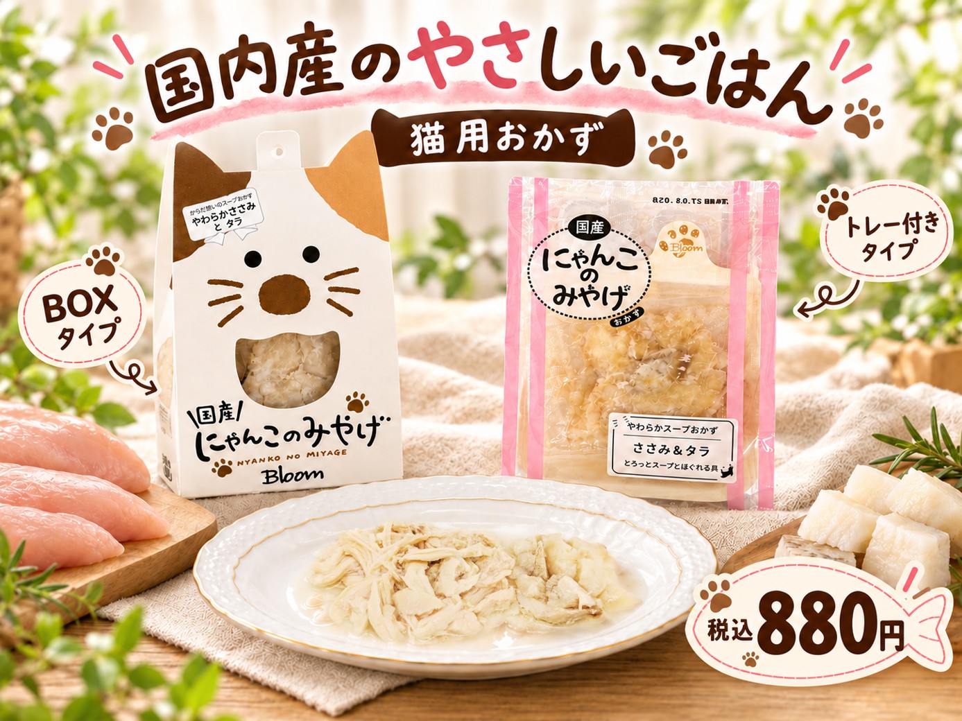 国内産のやさしいごはん 猫用おかず 税込880円